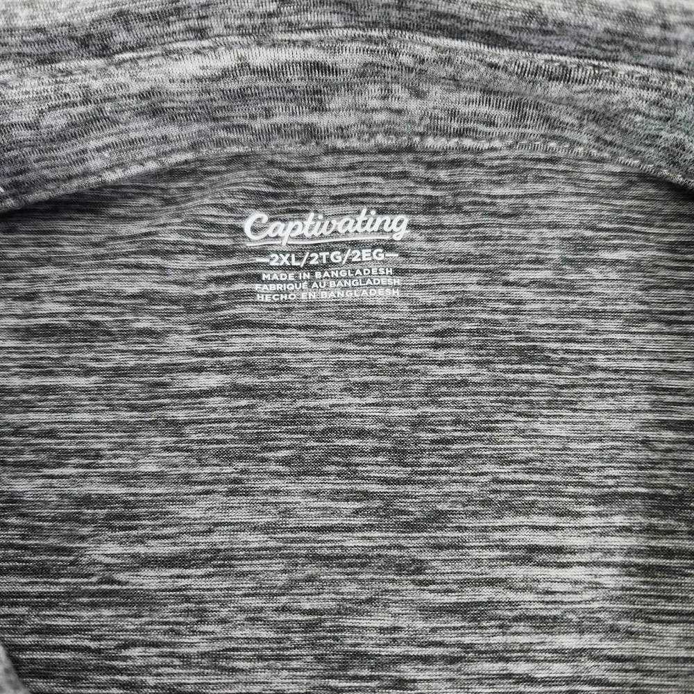 Captivating Apparel BSU Boise Sate Broncos Gray Polo Shirt Size‎ 2XL Men's EUC
